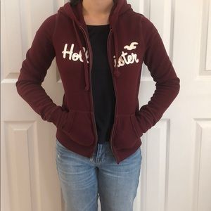 Maroon Hollister Jacket